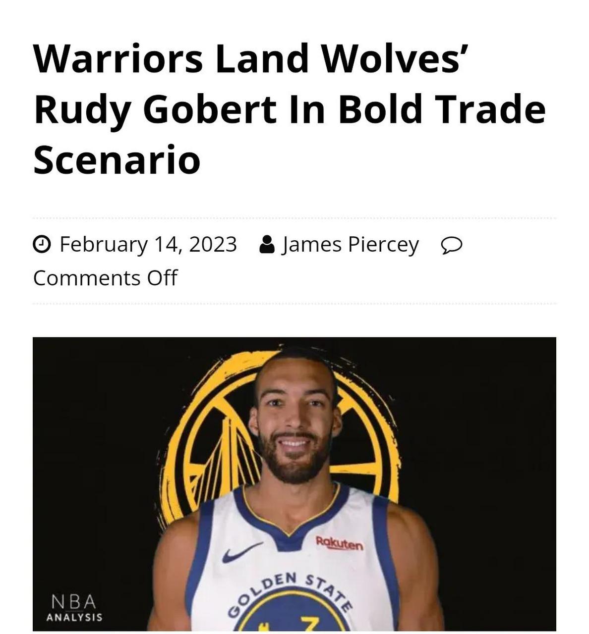 包含勇士力克魔术，戈贝尔扛起全队的词条